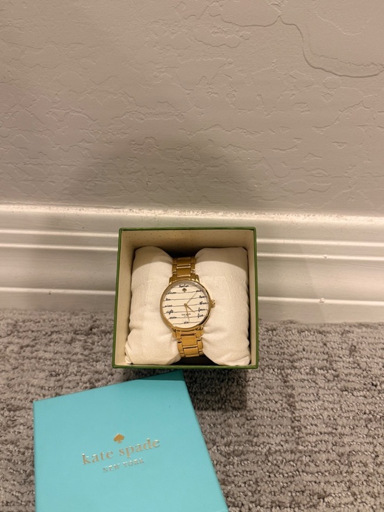 Kate Spade New York Gold Tone Bracelet Watch w/ Box & Booklet main image 4